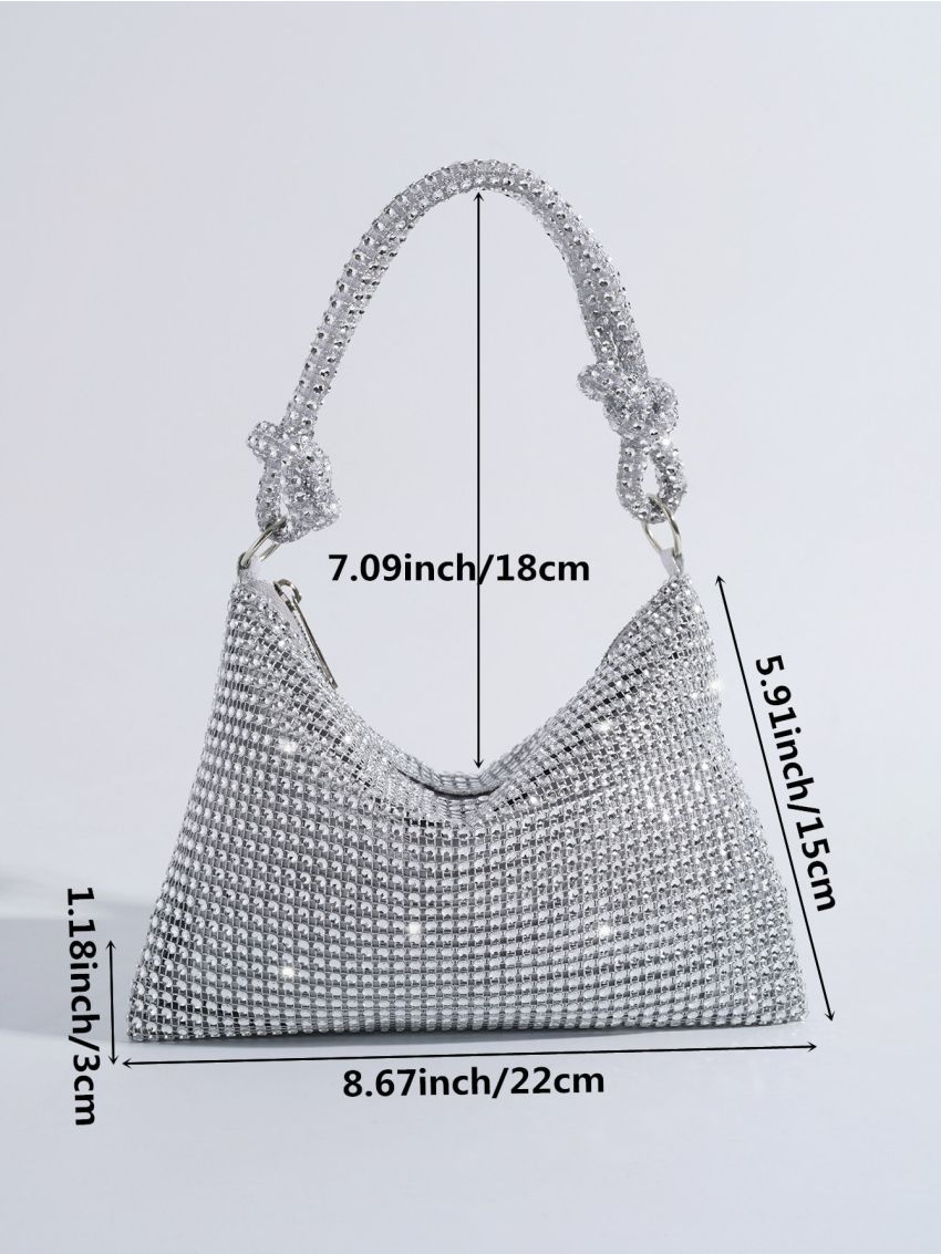 Rhinestone Evening Bag, Rhinestone Prom Purse, Women's Handbag For Wedding Party, Perfect Bride Purse For Wedding, Prom & Party Events