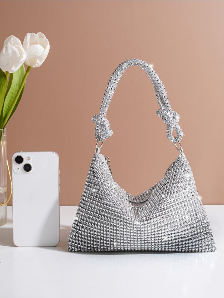 Rhinestone Evening Bag, Rhinestone Prom Purse, Women's Handbag For Wedding Party, Perfect Bride Purse For Wedding, Prom & Party Events