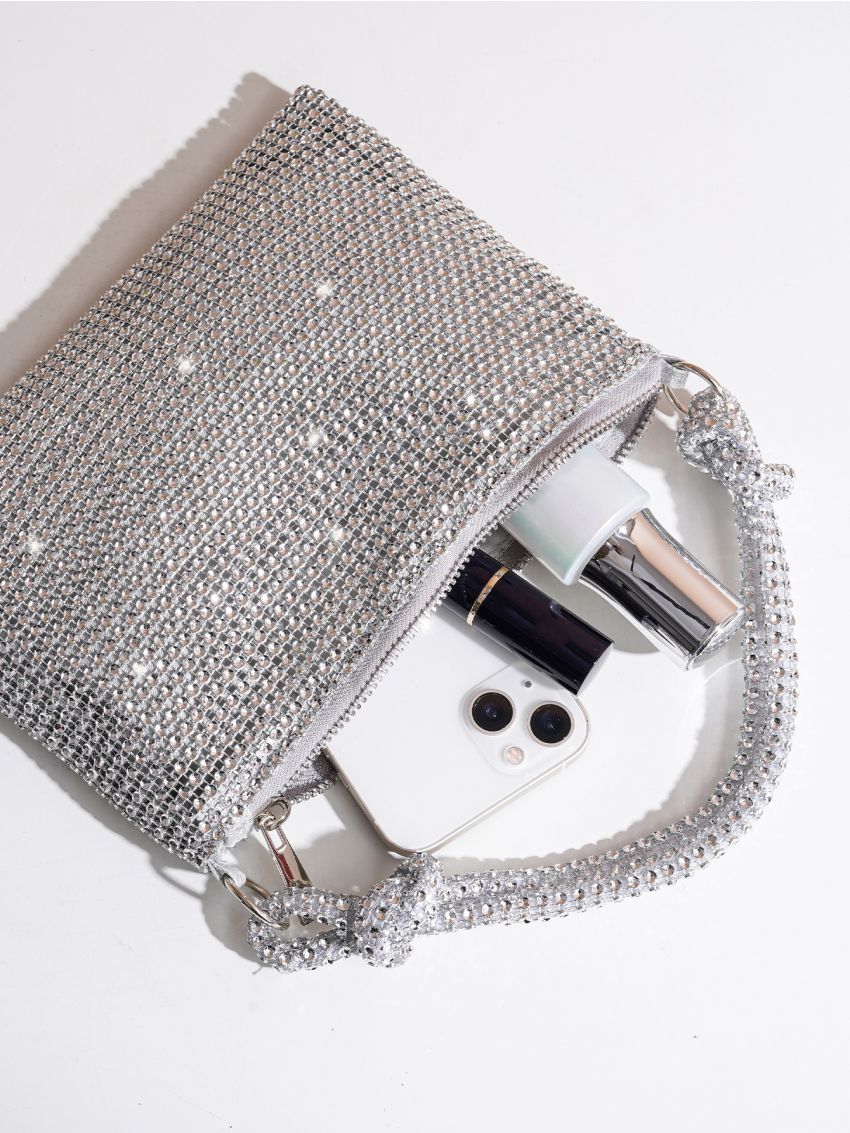 Rhinestone Evening Bag, Rhinestone Prom Purse, Women's Handbag For Wedding Party, Perfect Bride Purse For Wedding, Prom & Party Events