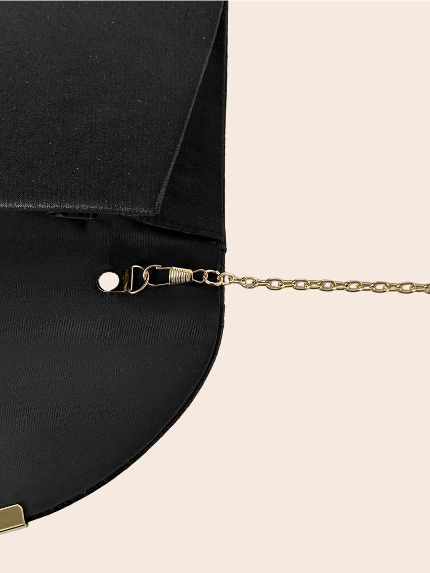 Glitter Metal Decor Flap Envelope Bag