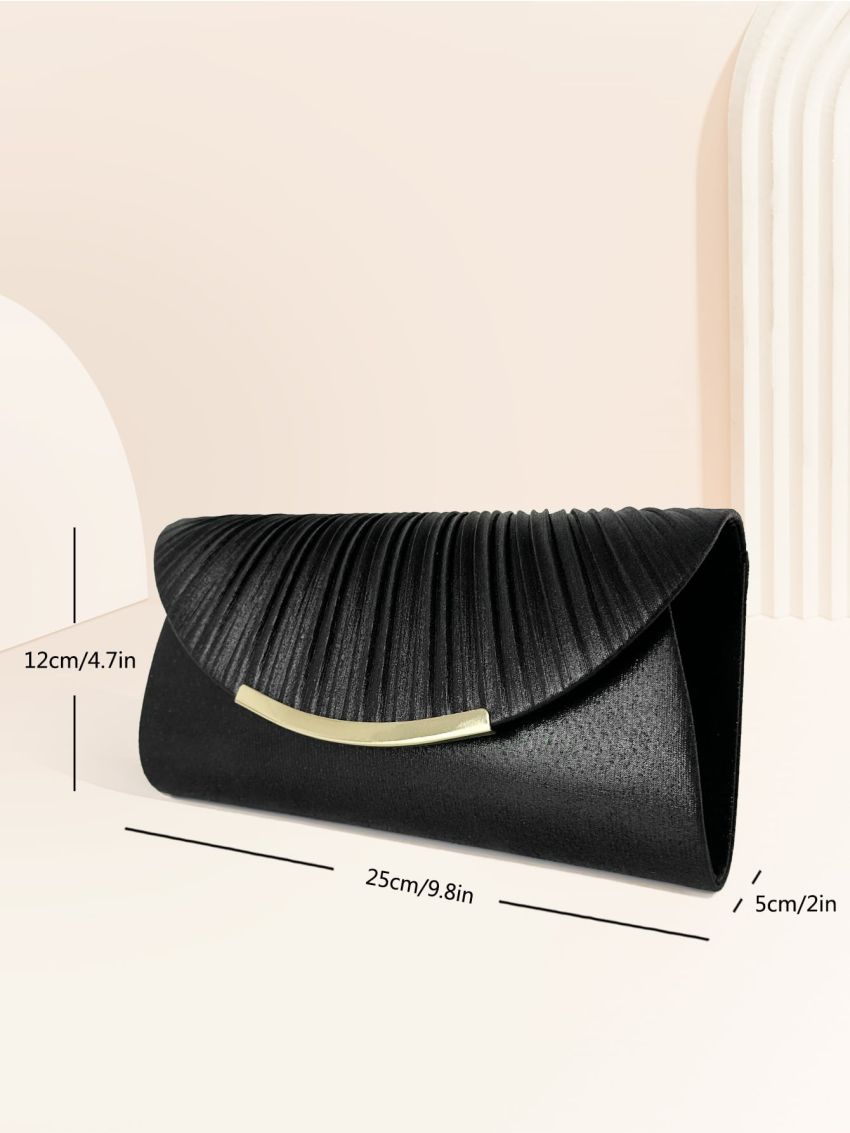 Glitter Metal Decor Flap Envelope Bag