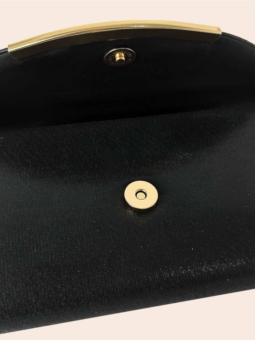 Glitter Metal Decor Flap Envelope Bag