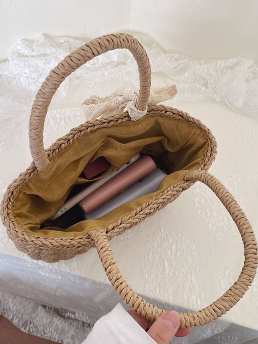 Minimalist Straw Bag