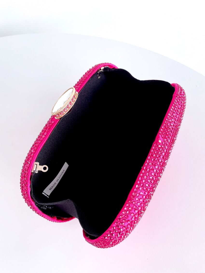 Mini Rhinestone Decor Box Bag