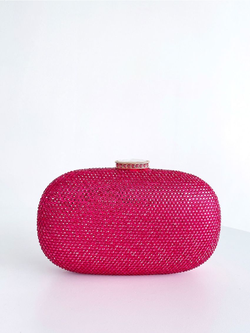 Mini Rhinestone Decor Box Bag