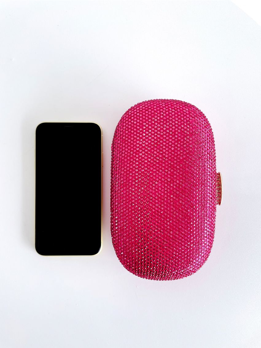 Mini Rhinestone Decor Box Bag