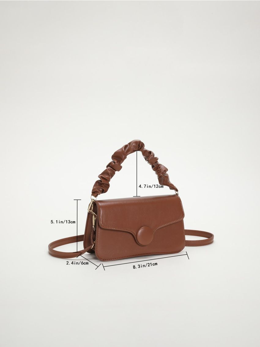 Minimalist Snap Button Square Bag