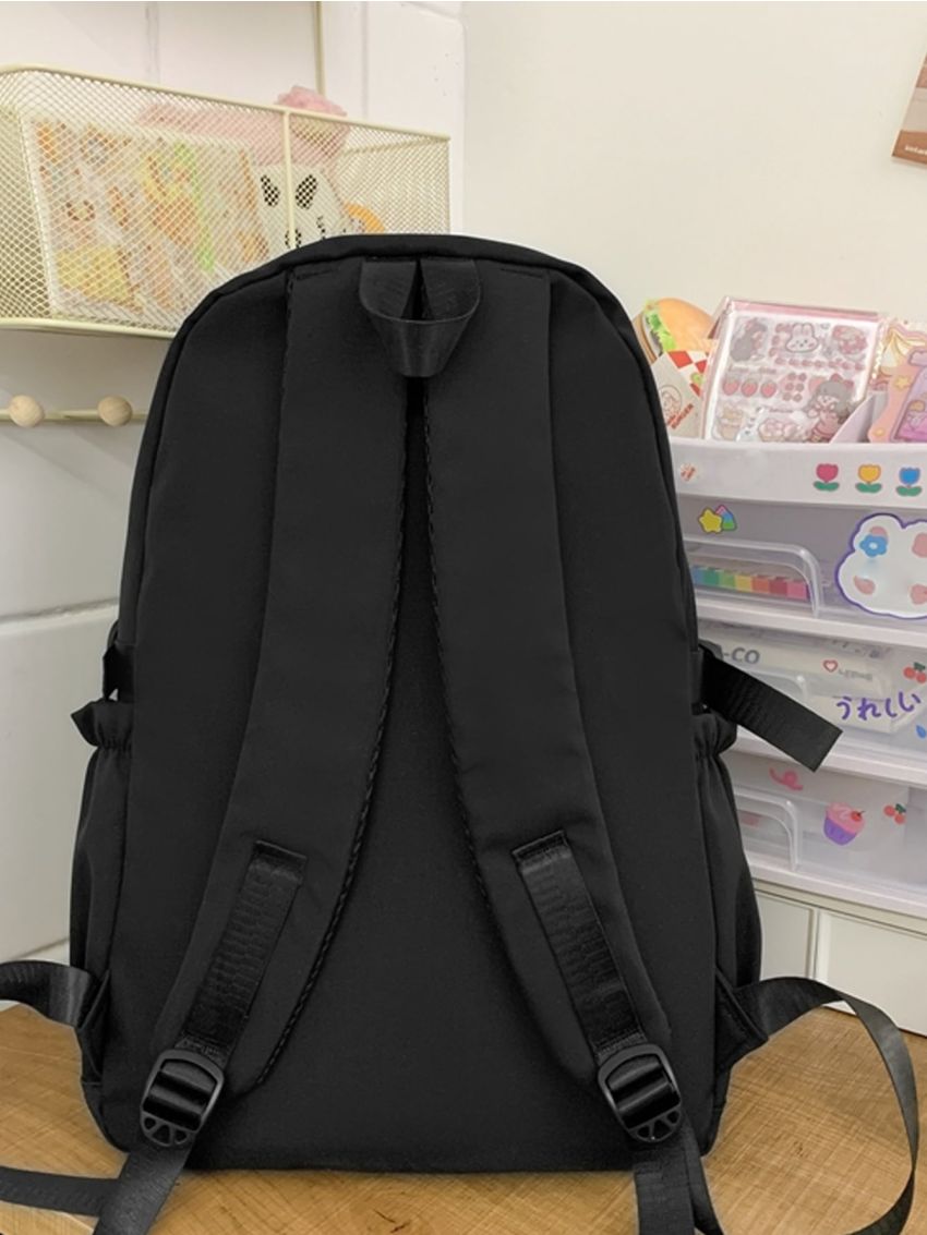 Cartoon Graphic Buckle Detail Backpack