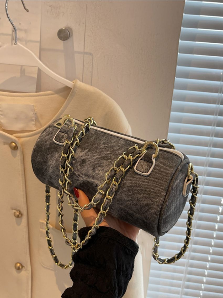 Mini Tie Dye Chain Bucket Bag