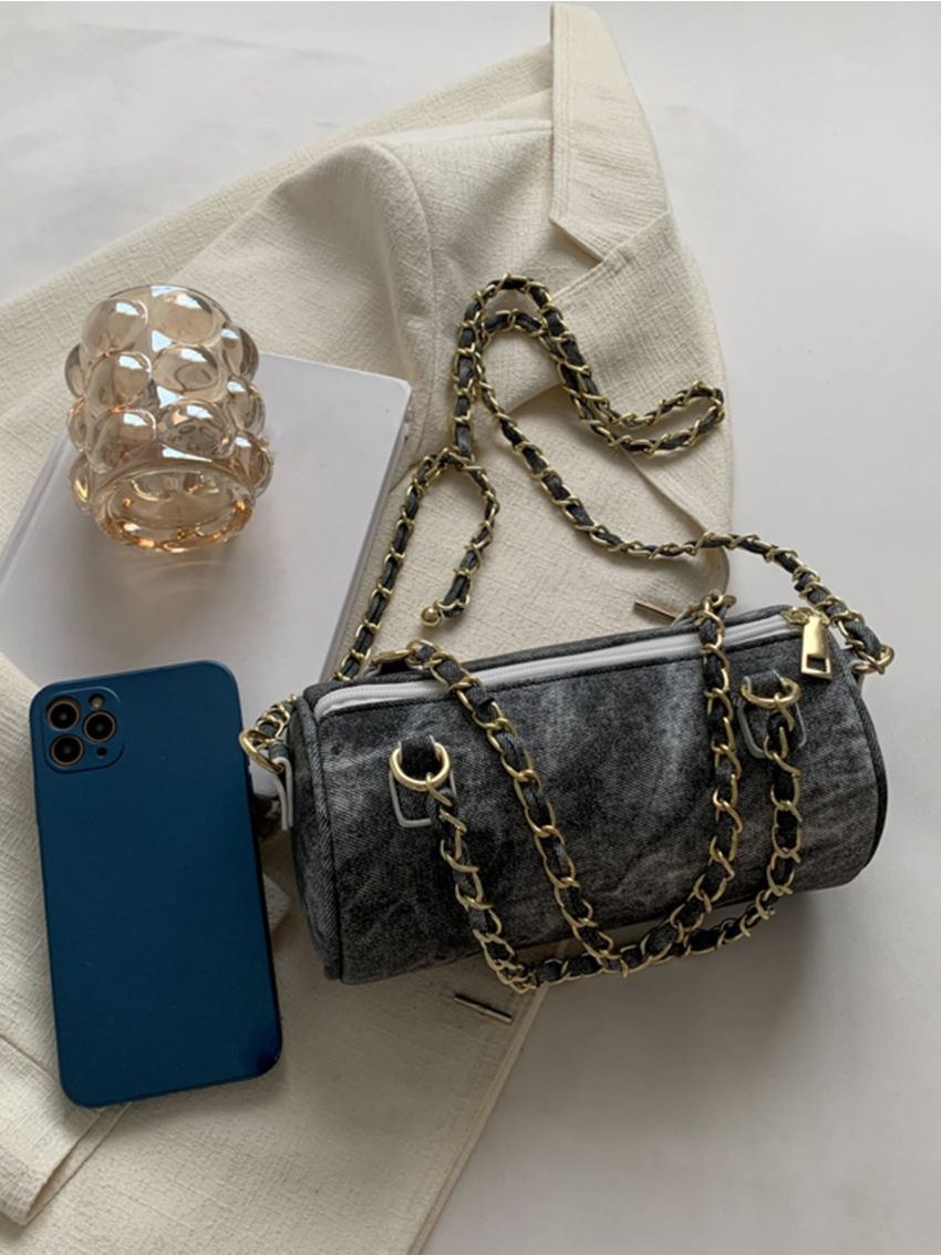 Mini Tie Dye Chain Bucket Bag