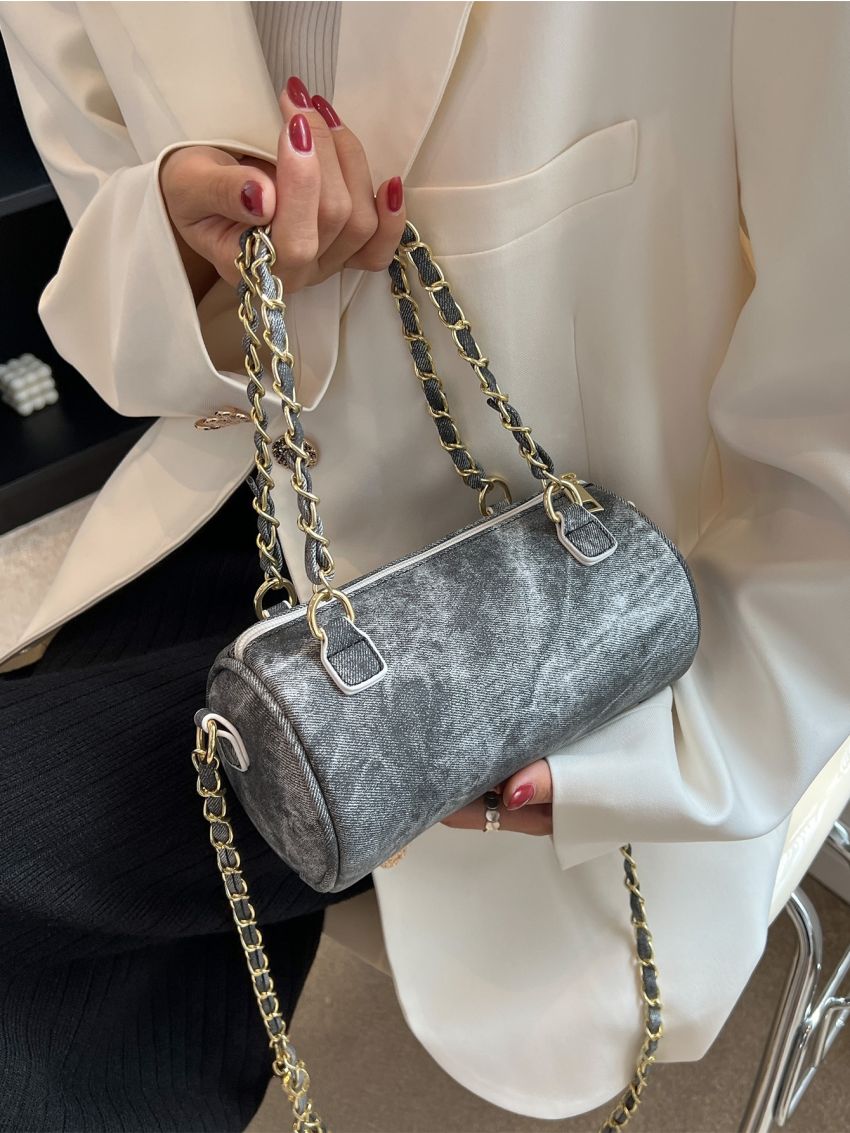 Mini Tie Dye Chain Bucket Bag