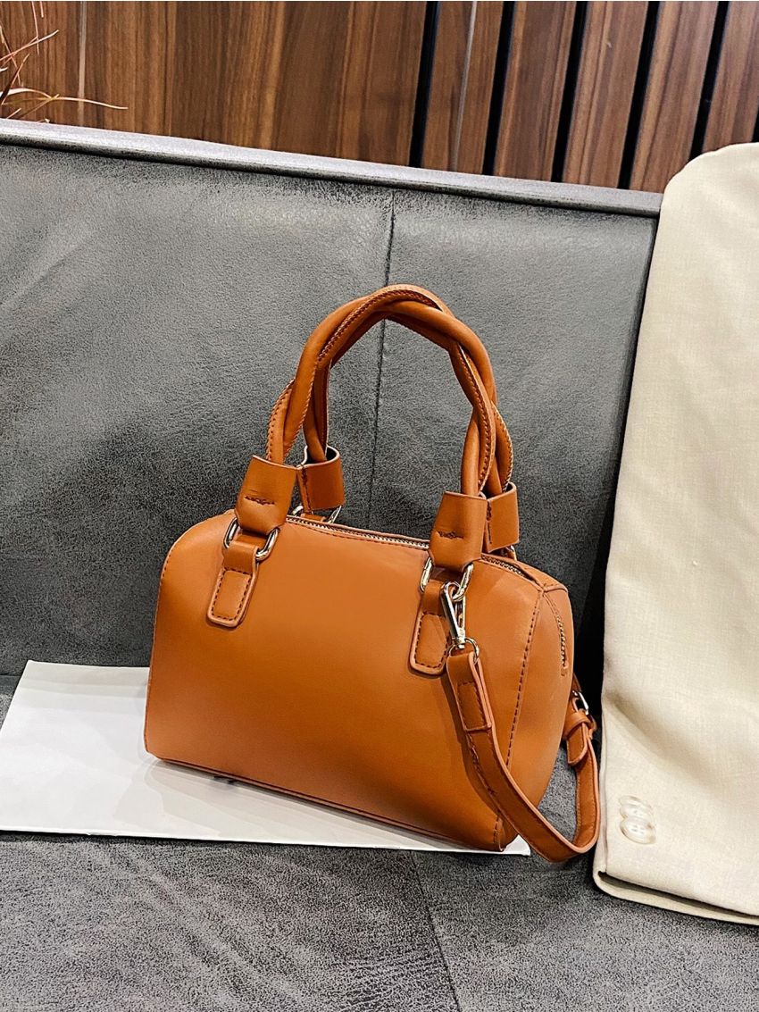 Mini Crocodile Embossed Satchel Bag