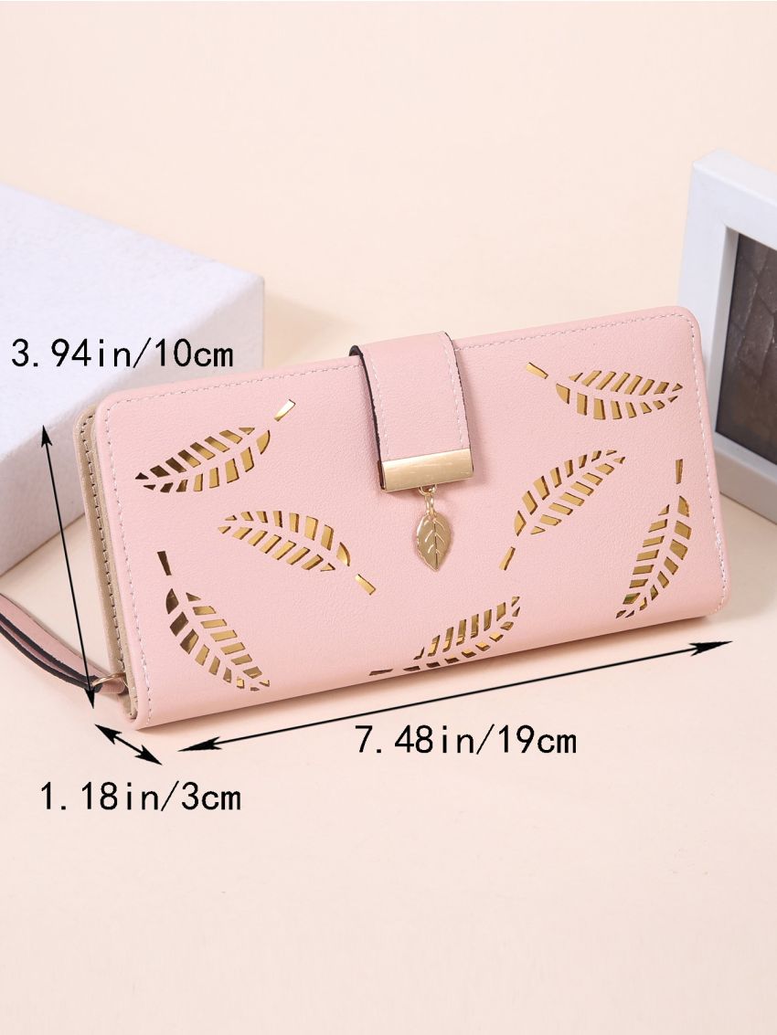 Leaf Graphic Long Wallet