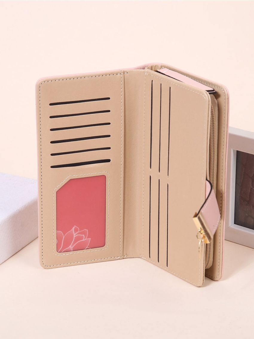 Leaf Graphic Long Wallet