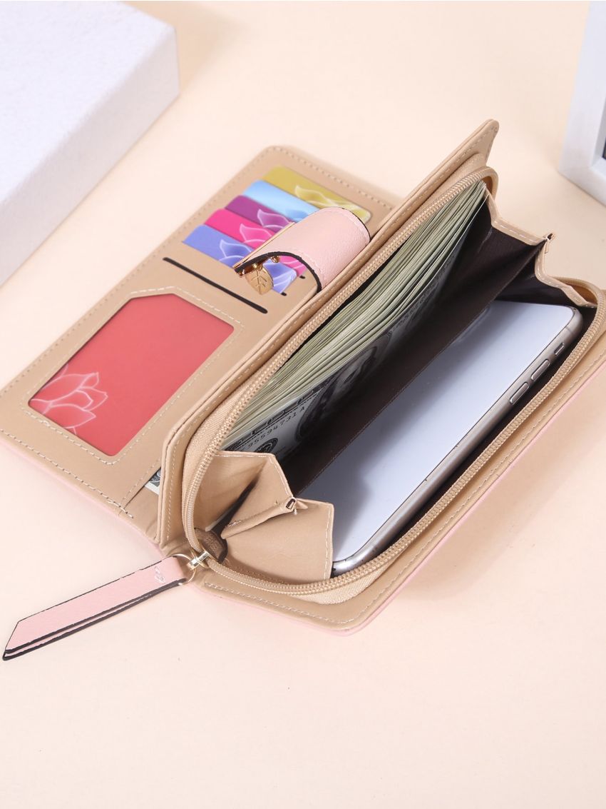 Leaf Graphic Long Wallet