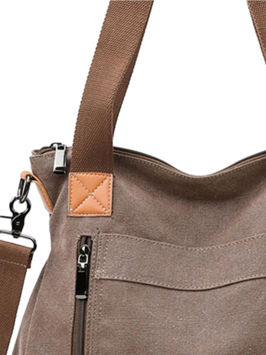 Patch Decor Shopper Bag