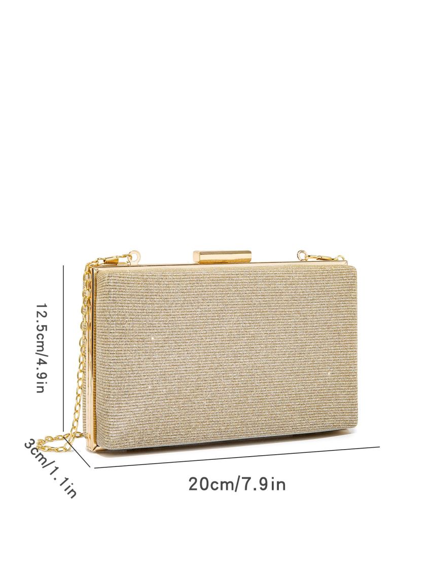 Mini Glitter Chain Box Bag