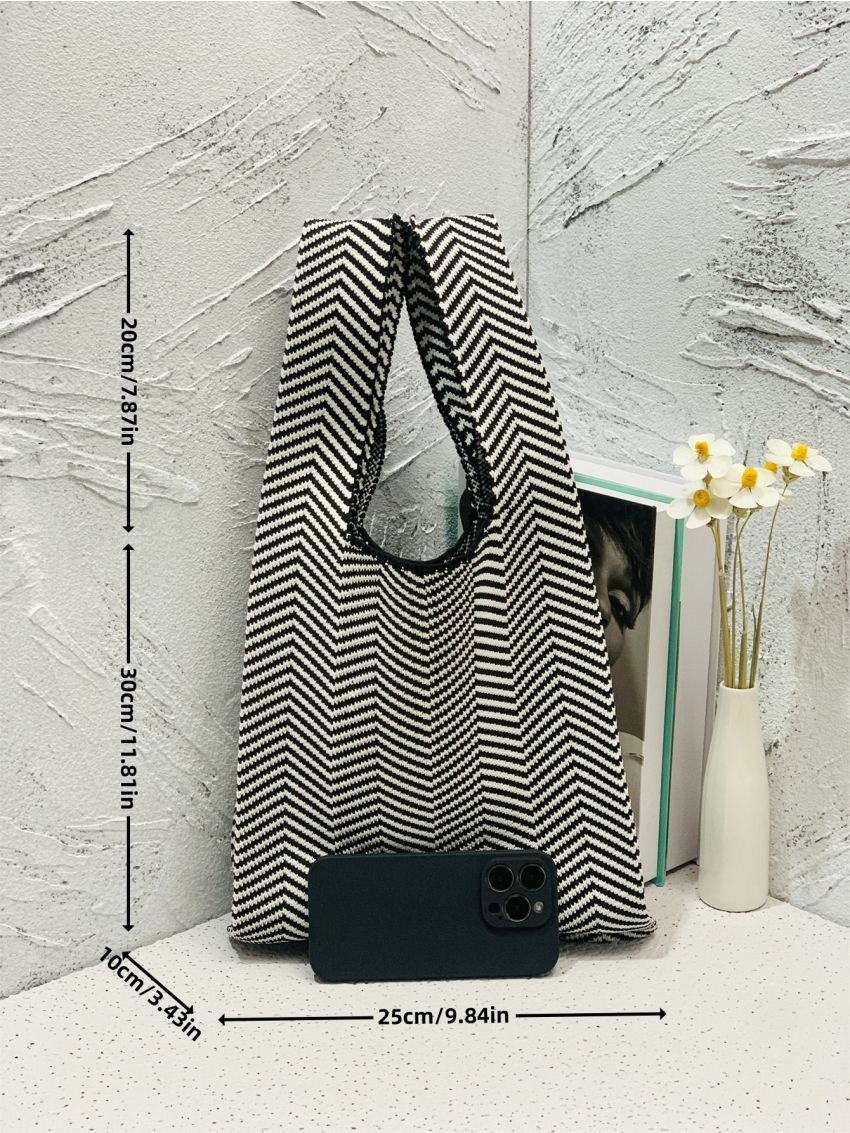 Chevron Pattern Crochet Bag