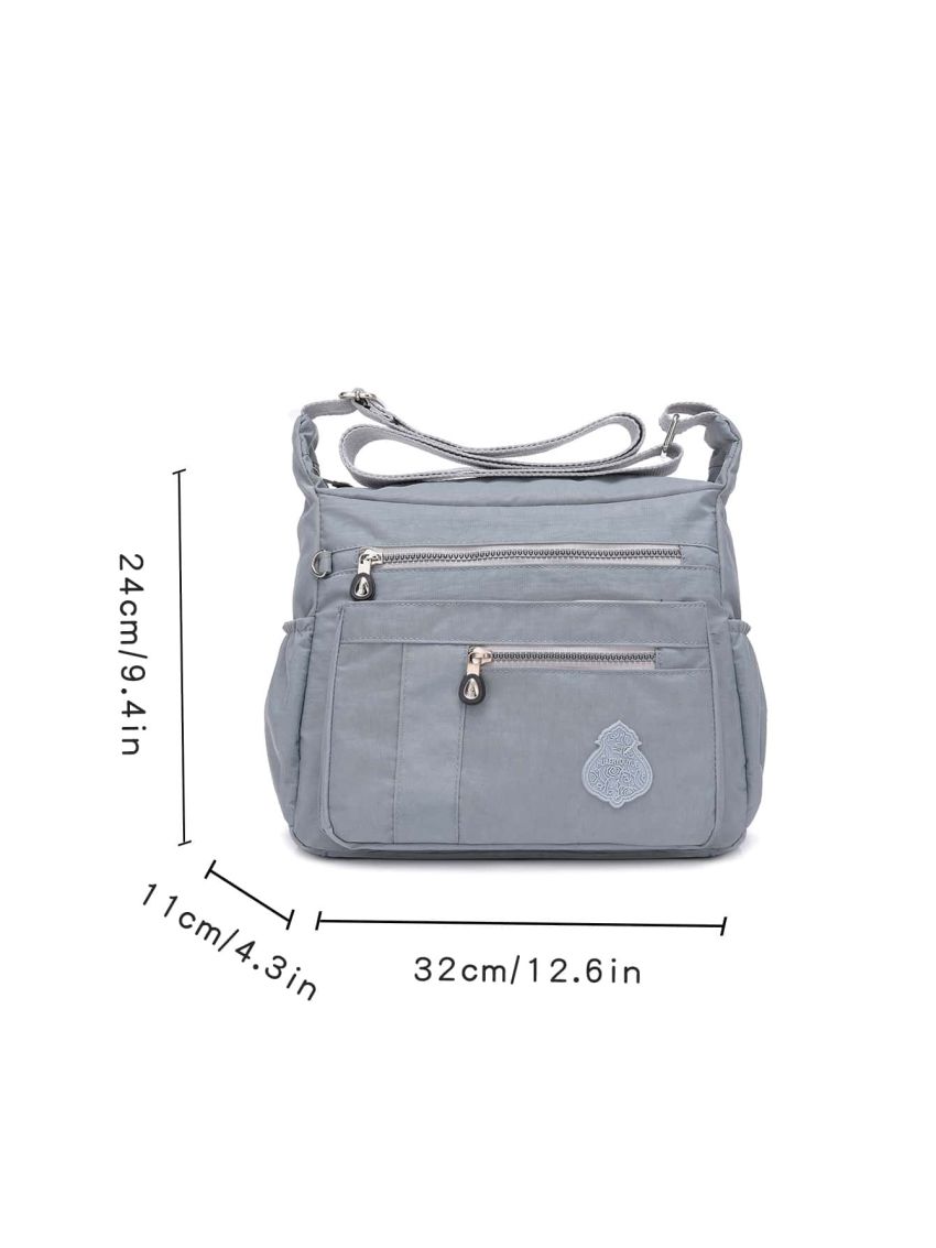 Patch Decor  Multi-compartment Square Bag