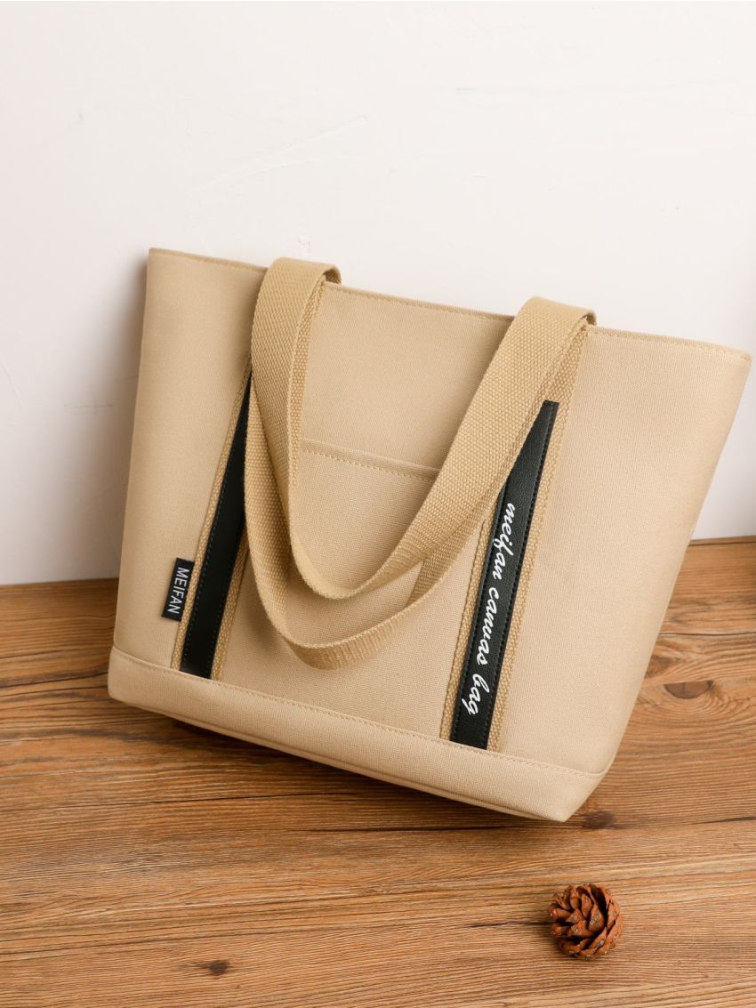 Letter Graphic Shoulder Bag