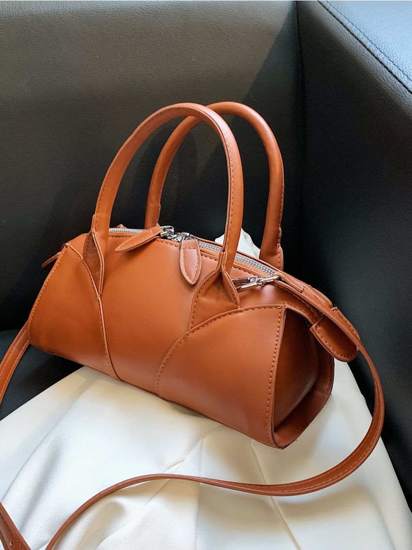 Minimalist Double Handle Square Bag