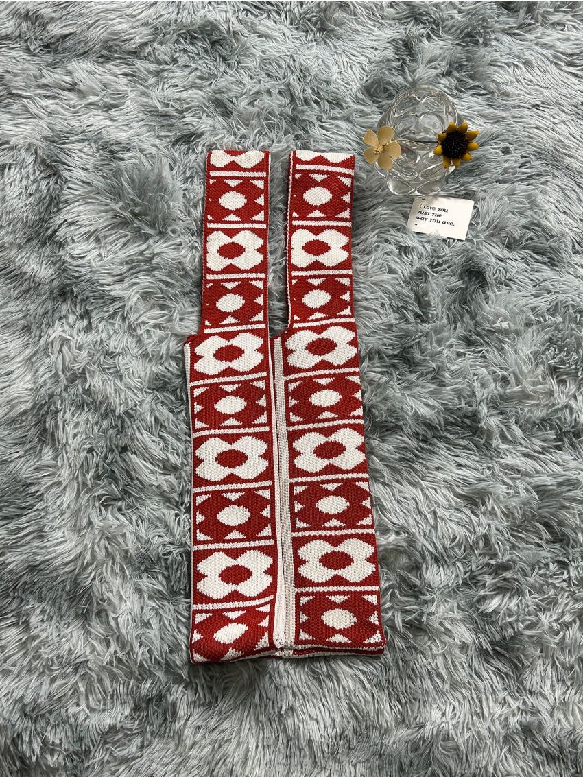 Houndstooth Pattern Shoulder Bag