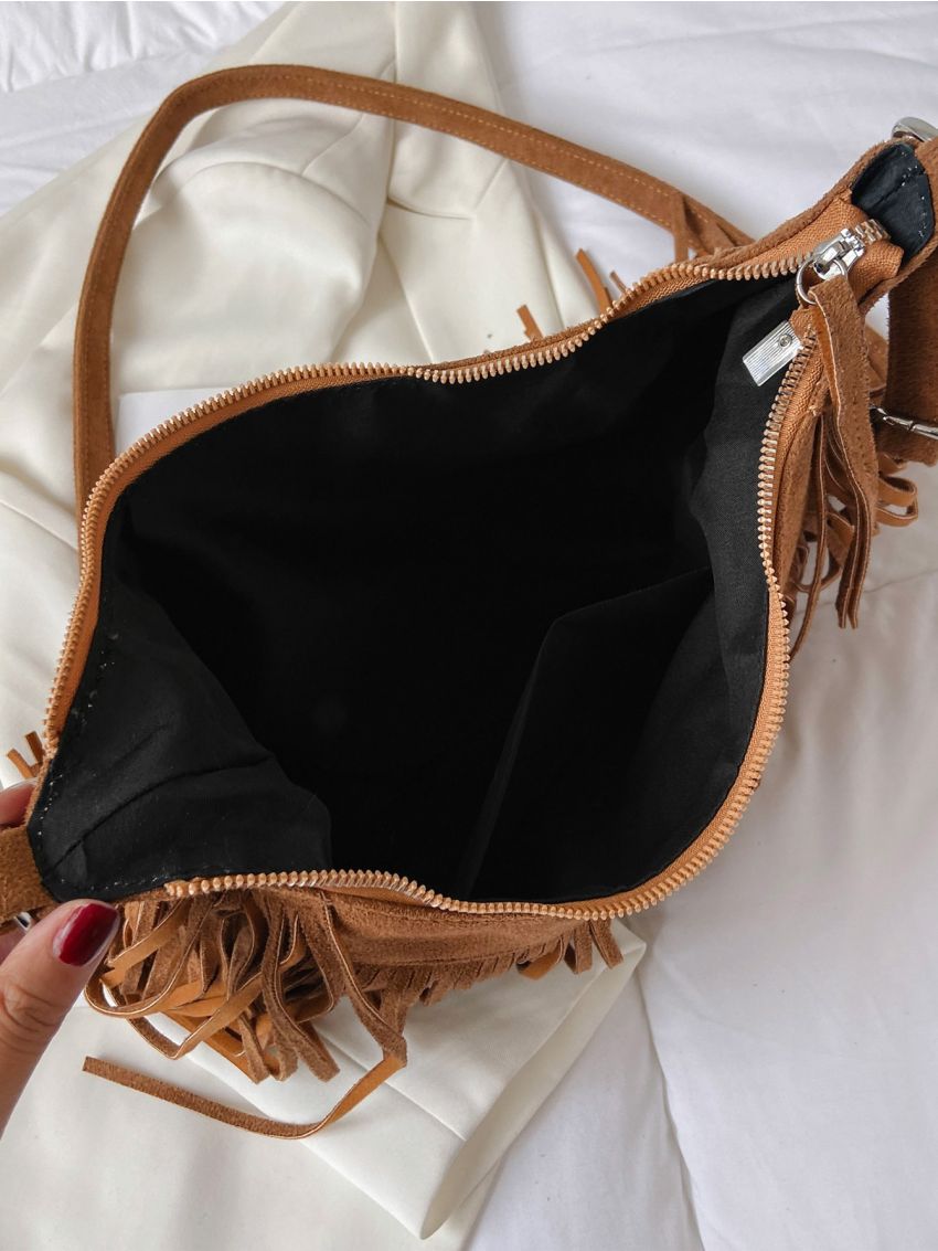 Fringe Decor Hobo Bag