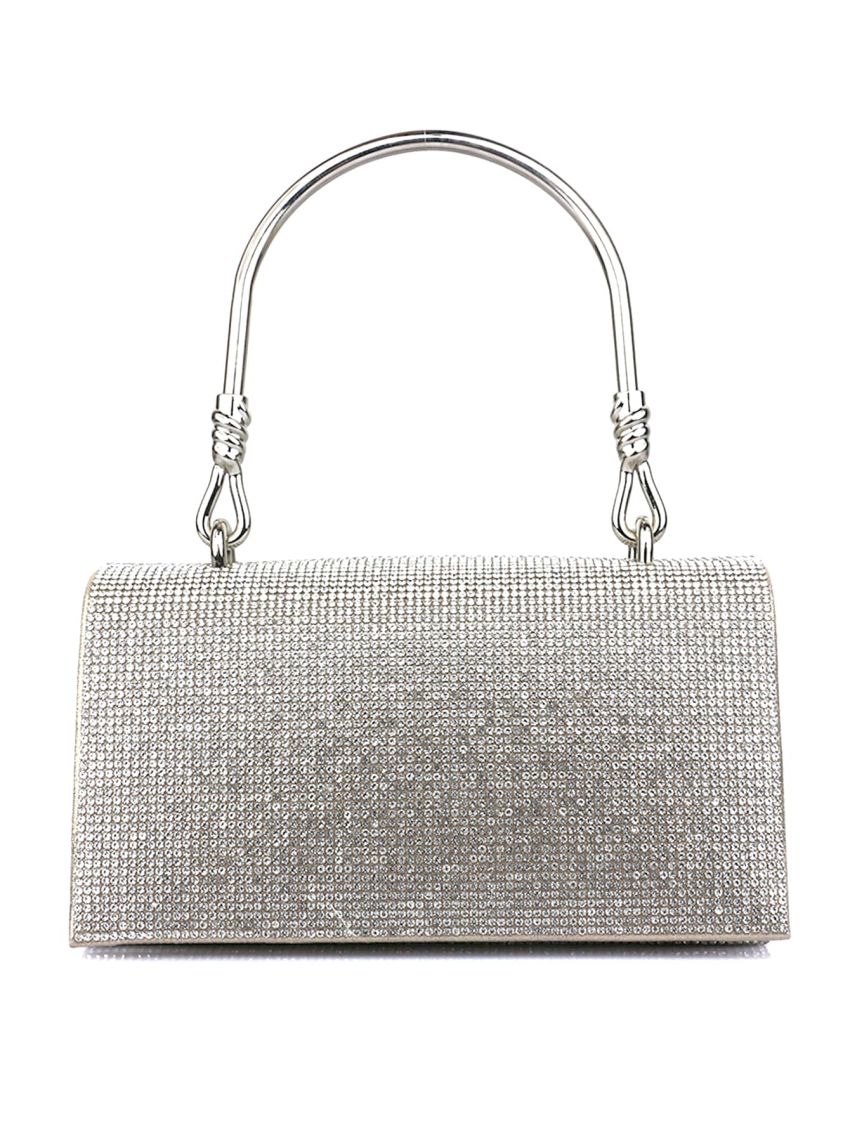 Mini Rhinestone Decor Square Bag