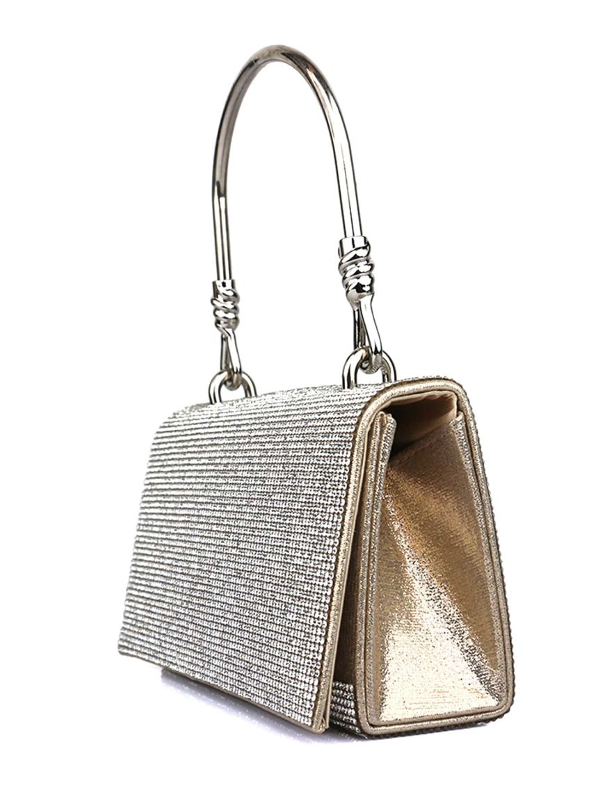 Mini Rhinestone Decor Square Bag