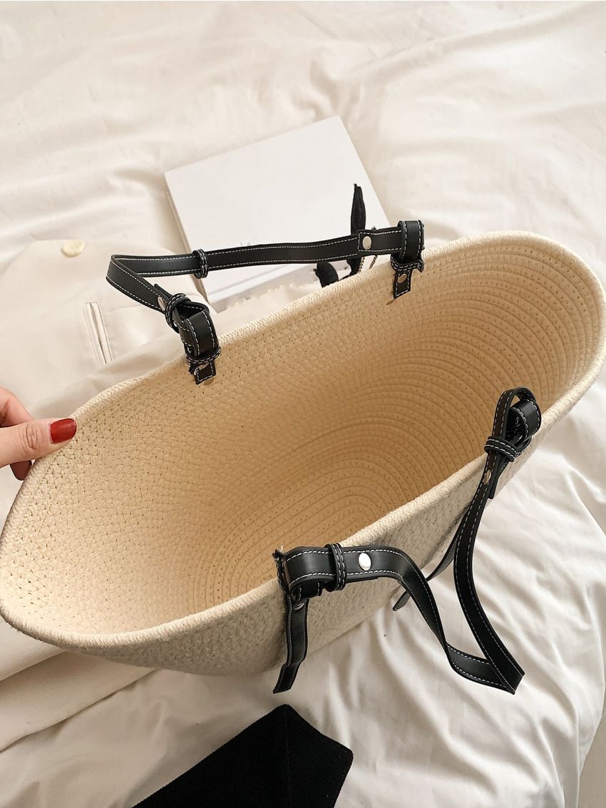 Minimalist Crochet Bag With Bag Charm