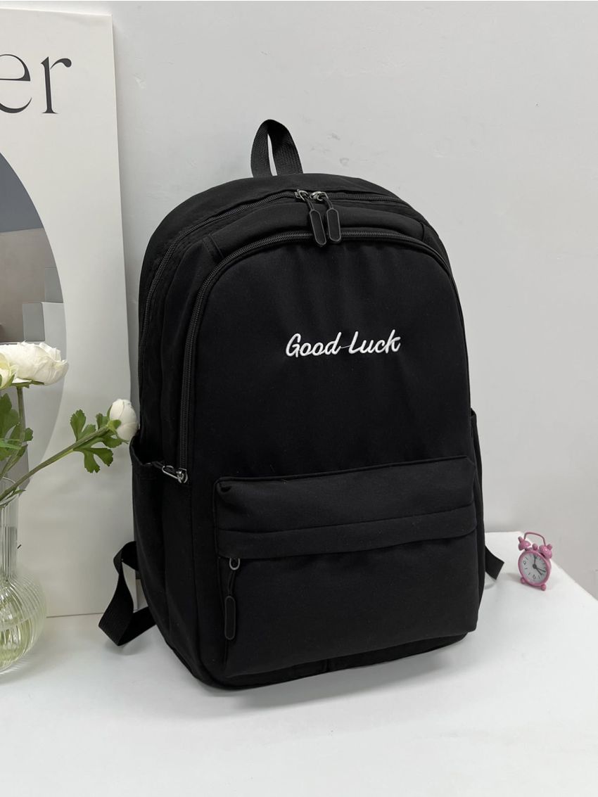 Letter Embroidery Design Fashion Backpack