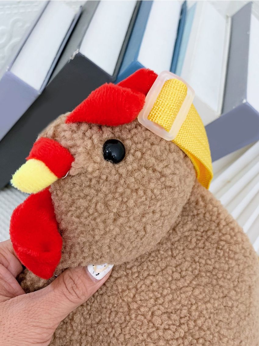 Chicken Design Fluffy Crossbody Bag