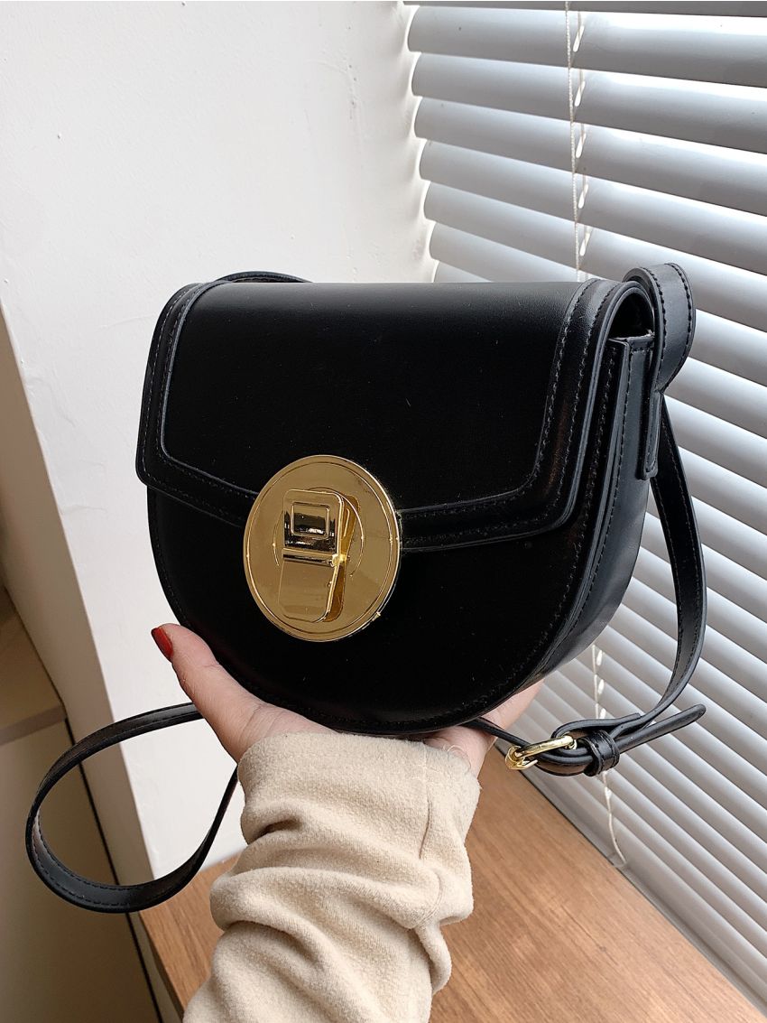 Mini Minimalist Flap Saddle Bag