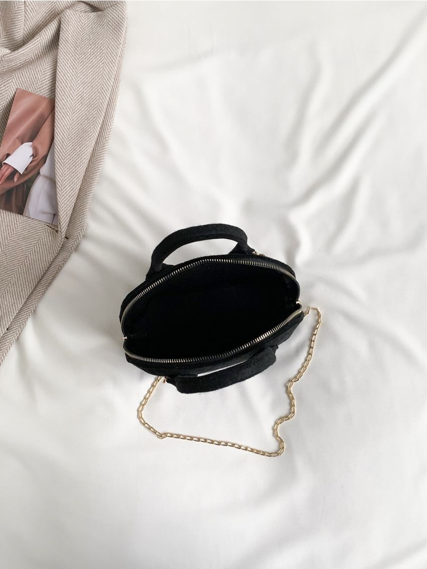 Mini Stitch Detail Chain Dome Bag