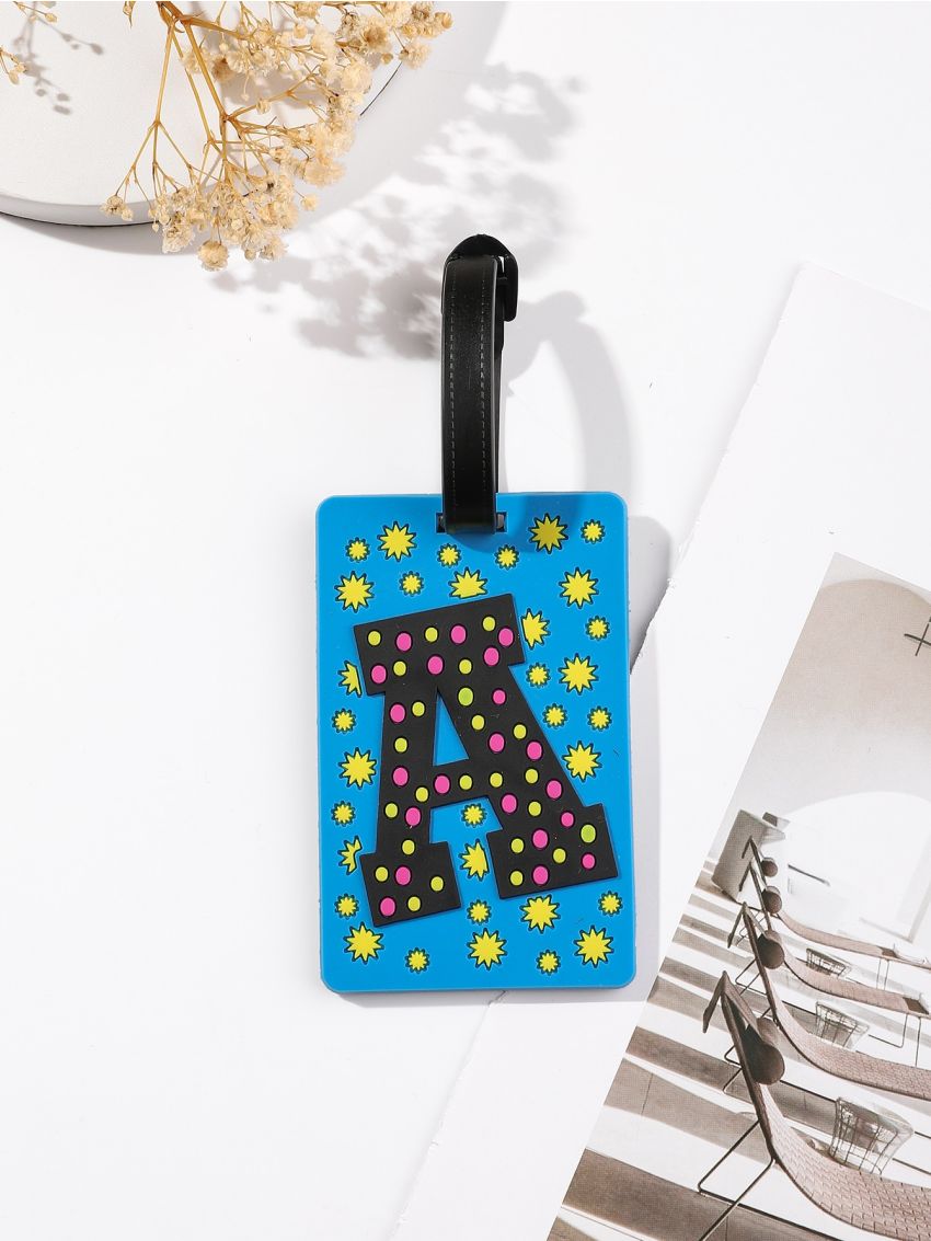 Letter Graphic Luggage Tag