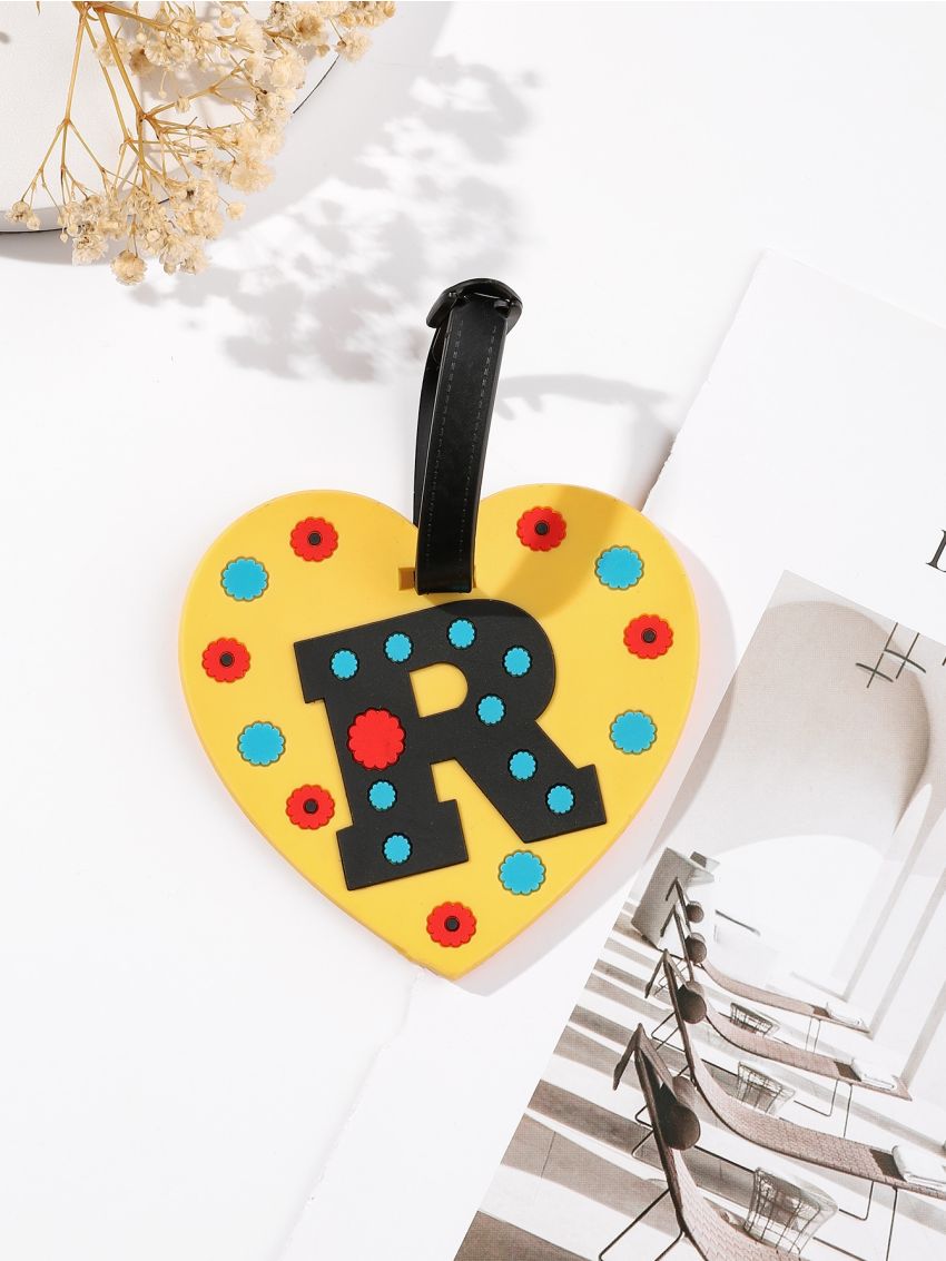 Letter Graphic Luggage Tag