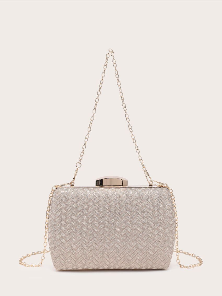 Mini Rhinestone Decor Chain Evening Bag
