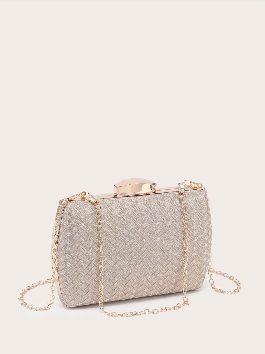 Mini Rhinestone Decor Chain Evening Bag