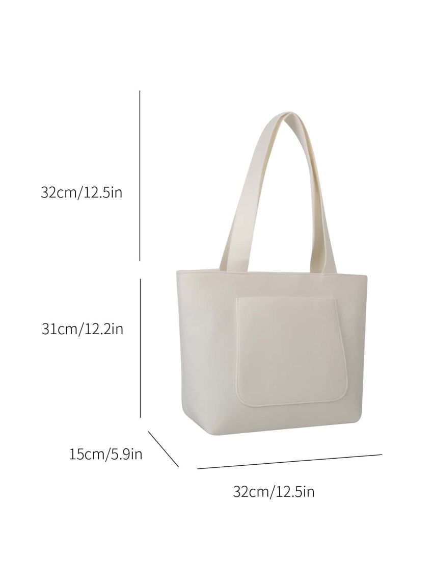 Minimalist Felt Shoulder Tote Bag