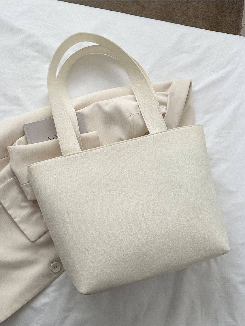 Minimalist Felt Shoulder Tote Bag