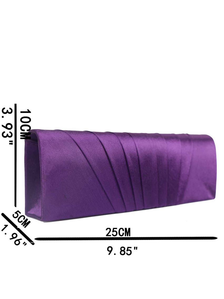 Ruched Detail Flap Square Bag
