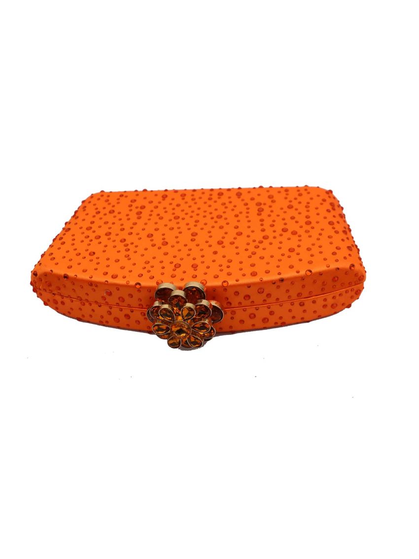Rhinestone Decor Box Bag