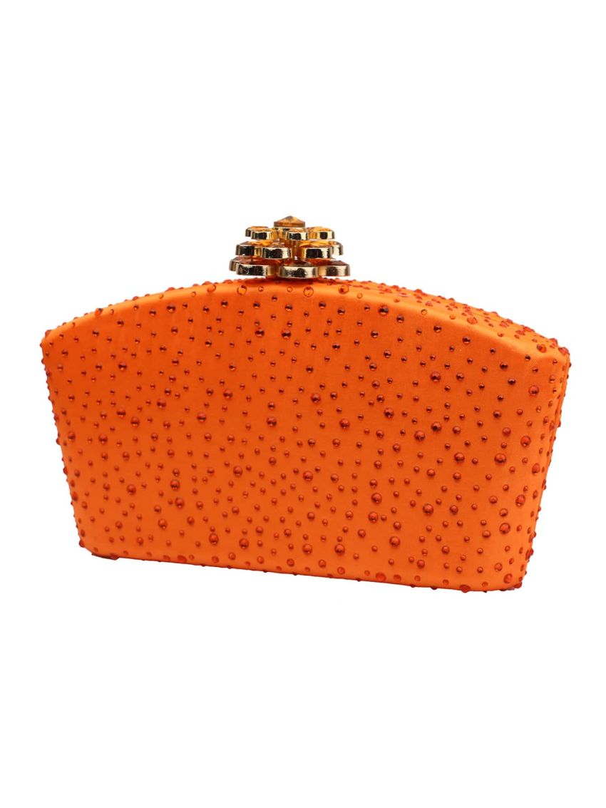Rhinestone Decor Box Bag