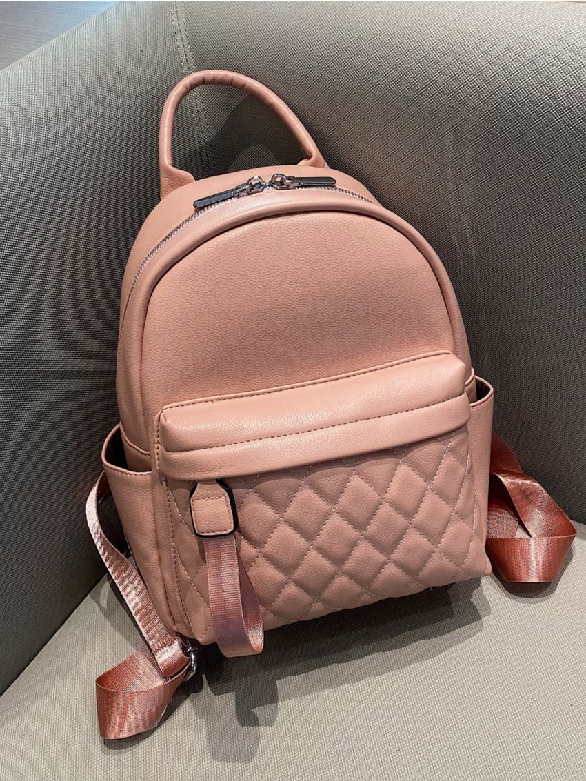 Quilted Multi-pocket Classic Backpack