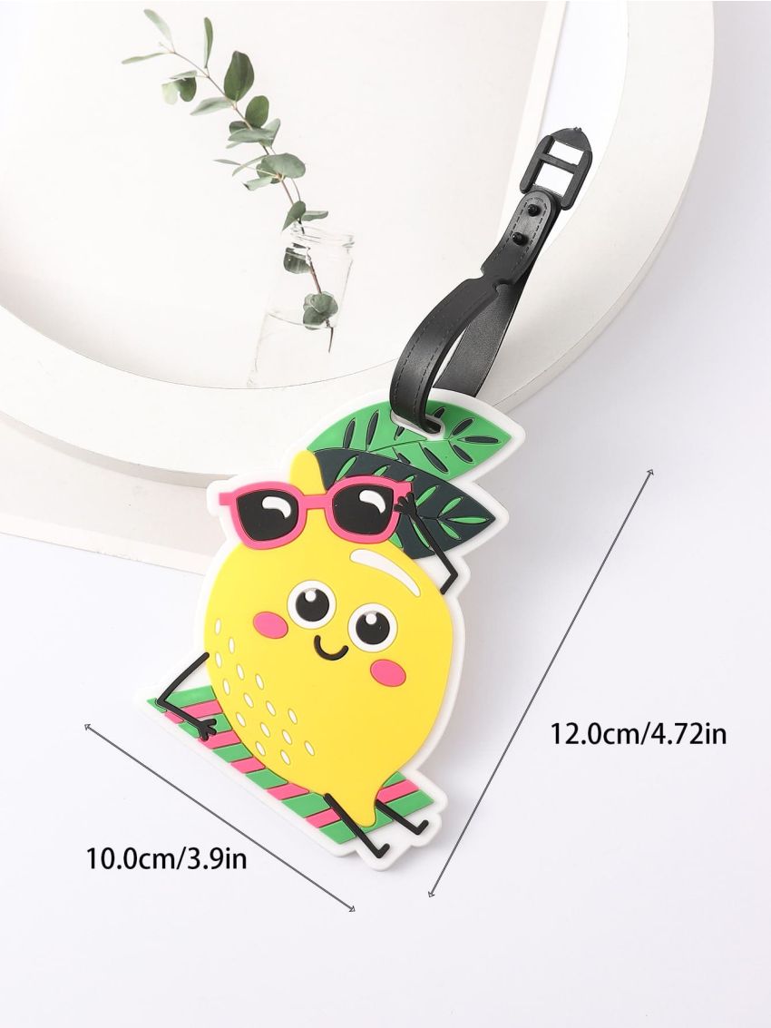 Cartoon Lemon Design Luggage Tag