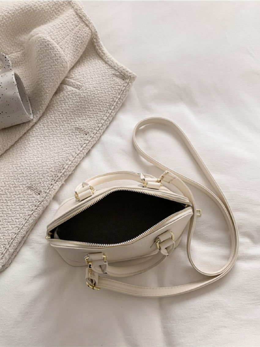 Mini Crocodile Embossed Dome Bag