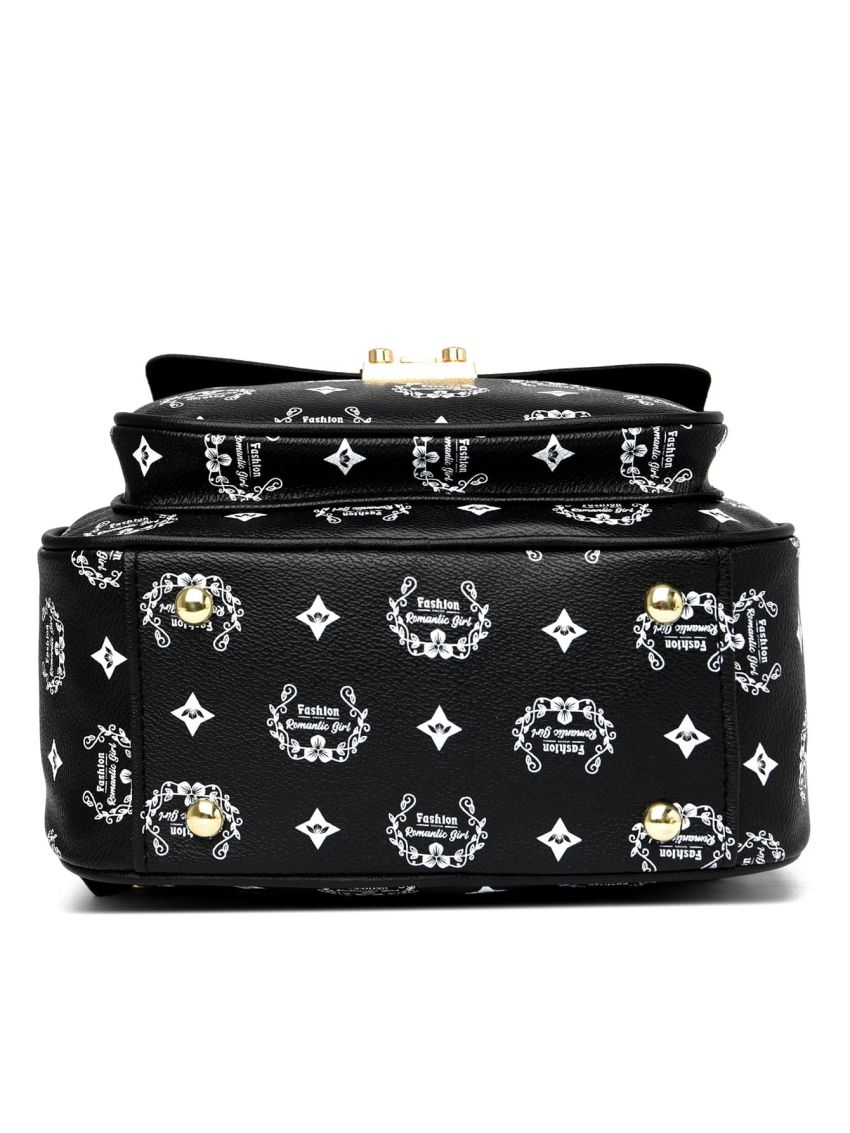 Letter Graphic Classic Backpack