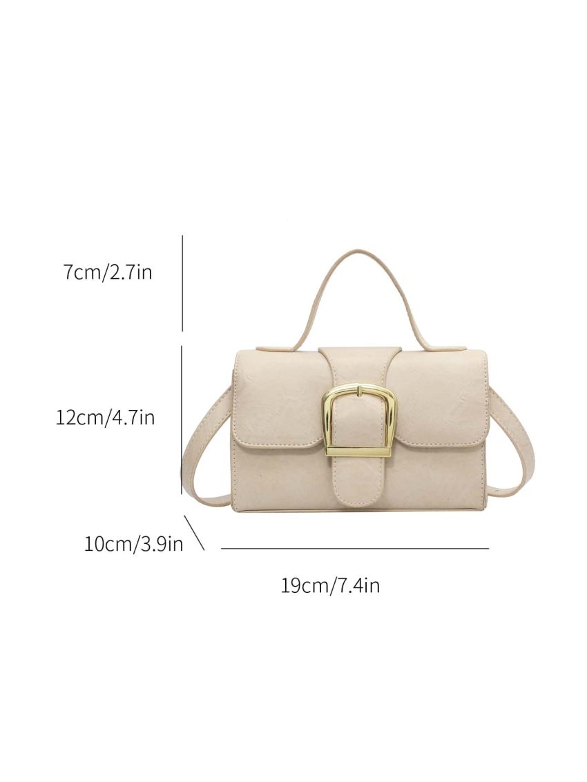 Mini Buckle Decor Flap Square Bag