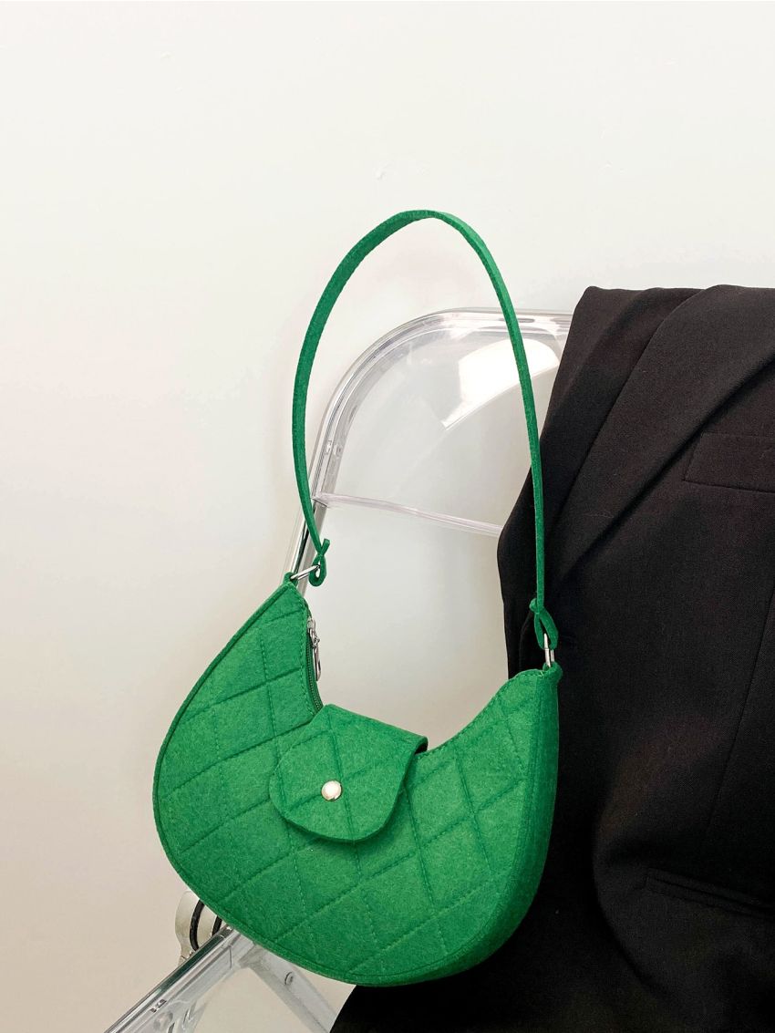 Stitch Detail Hobo Bag