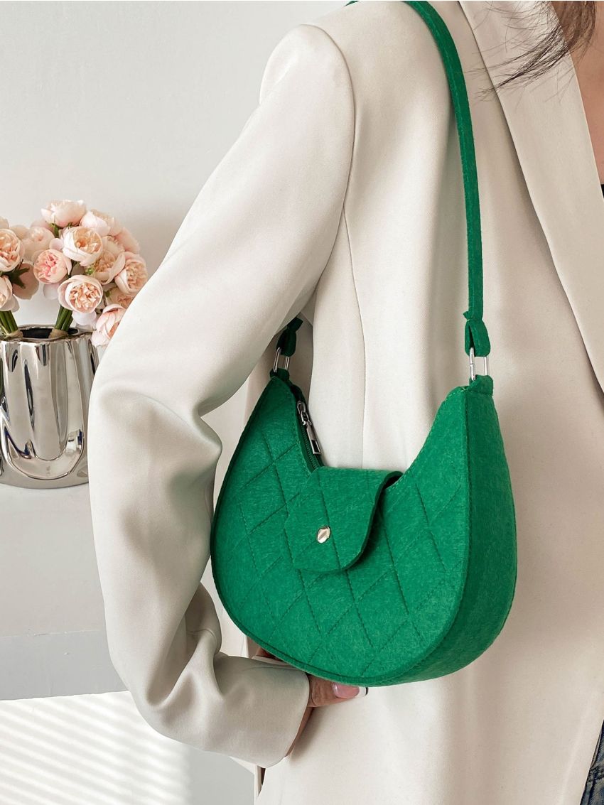 Stitch Detail Hobo Bag